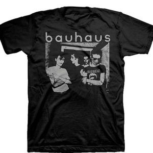 Bauhaus Group Tee Hard Rock Band 1990S Tshirt